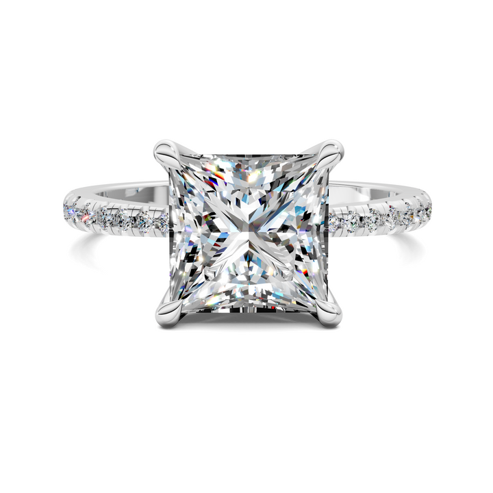Connie Floral Basket Pavé Ring Setting