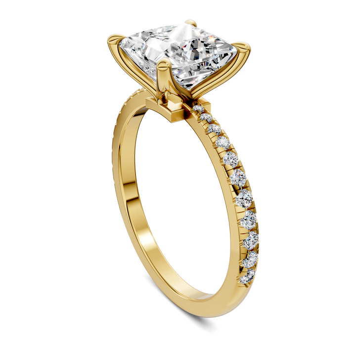 Connie Floral Basket Pavé Ring