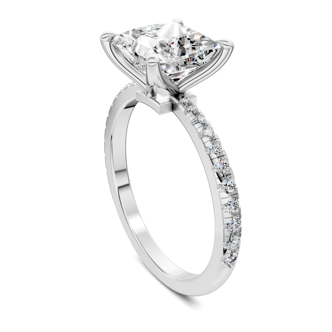 Connie Floral Basket Pavé Ring