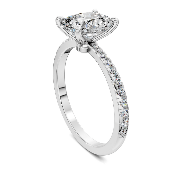 Connie Floral Basket Pavé Ring