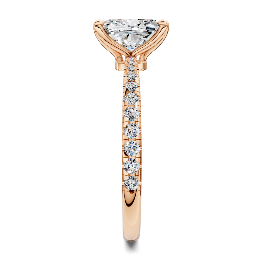 Connie Floral Basket Pavé Ring
