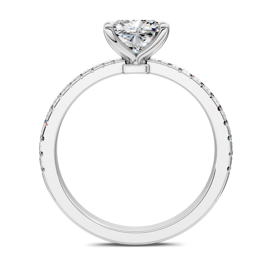 Connie Floral Basket Pavé Ring