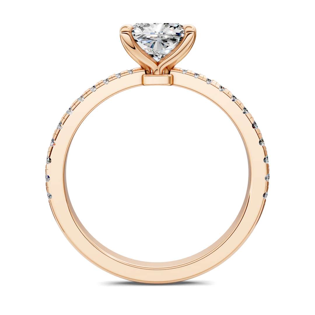 Connie Floral Basket Pavé Ring Setting