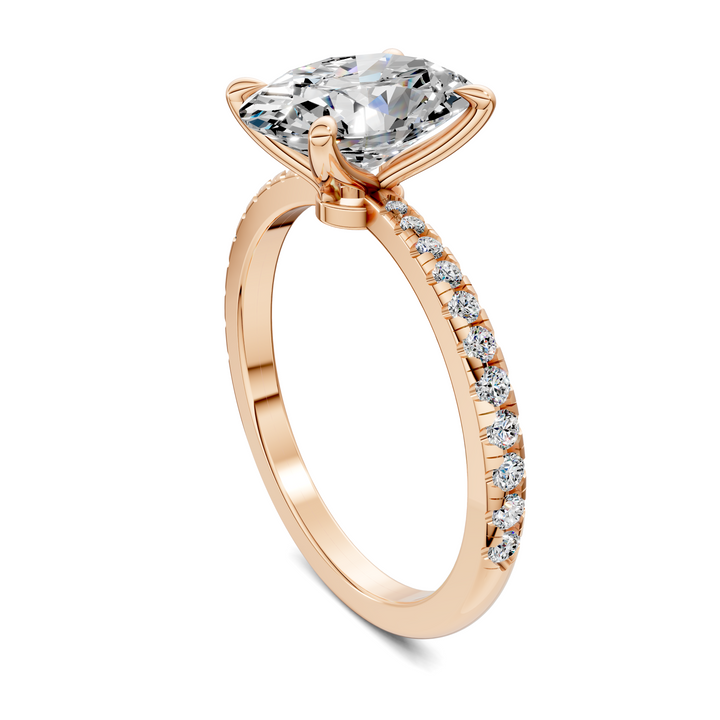 Connie Floral Basket Pavé Ring