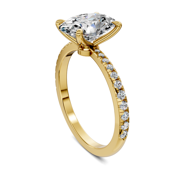 Connie Floral Basket Pavé Ring
