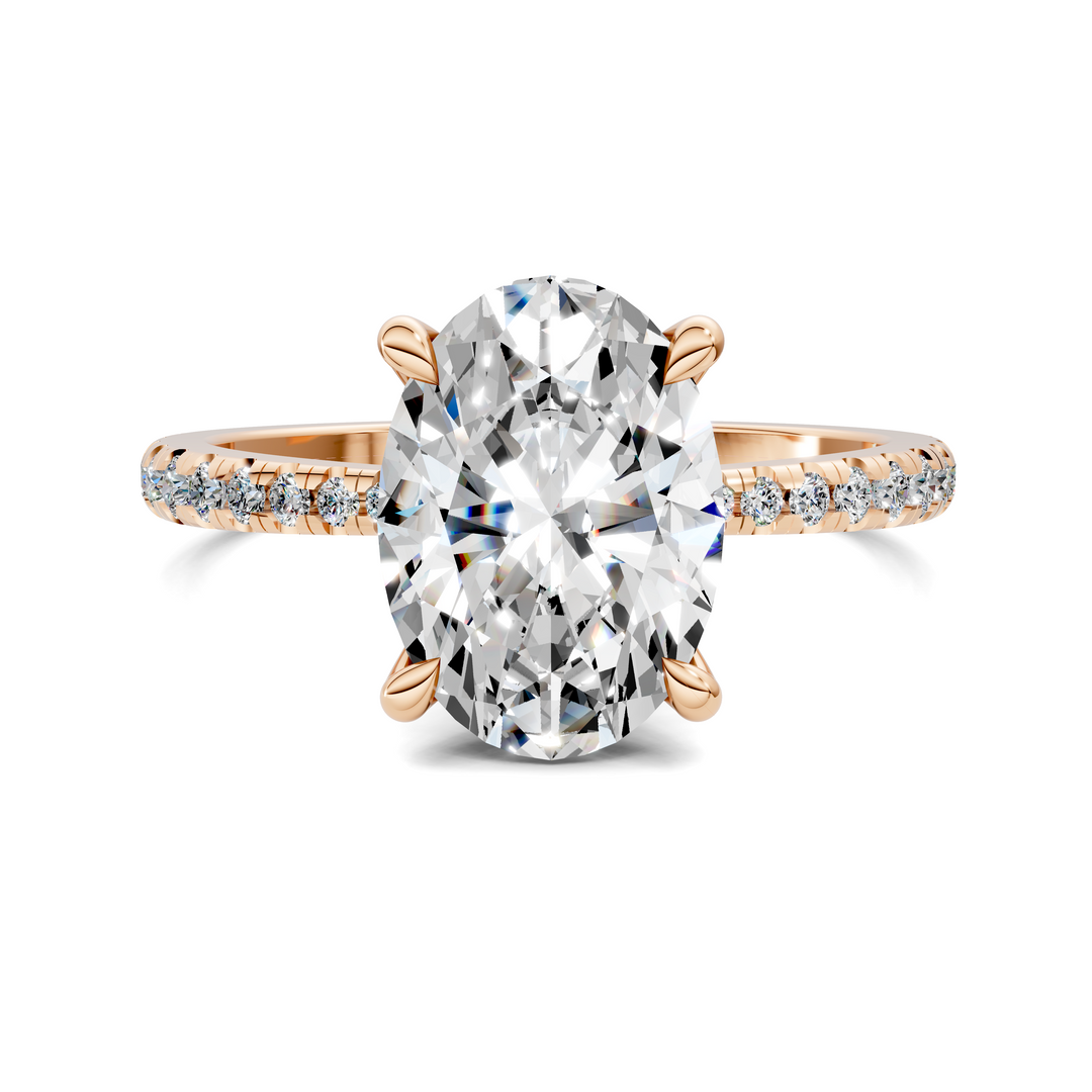 Connie Floral Basket Pavé Ring