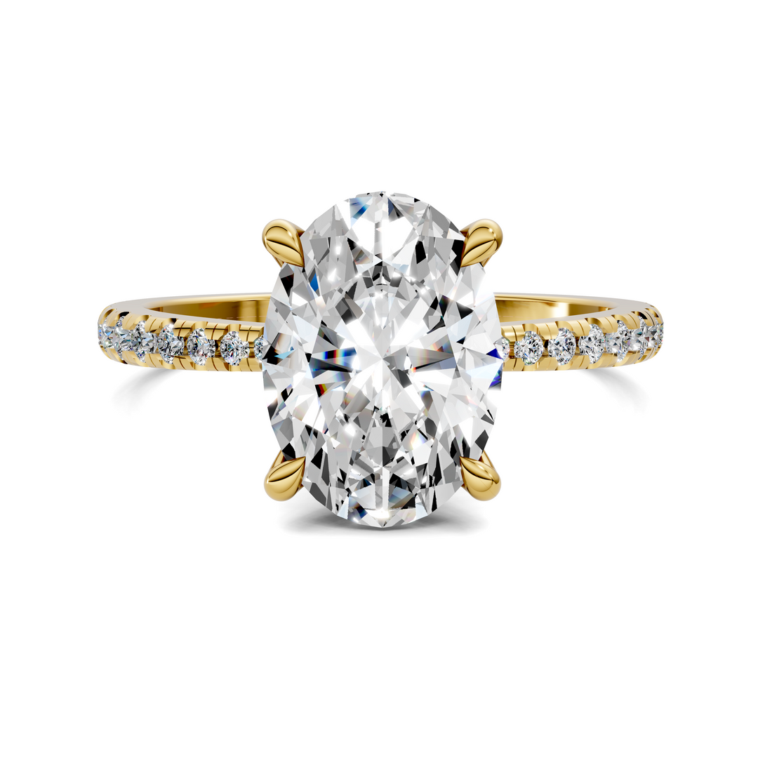 Connie Floral Basket Pavé Ring Setting