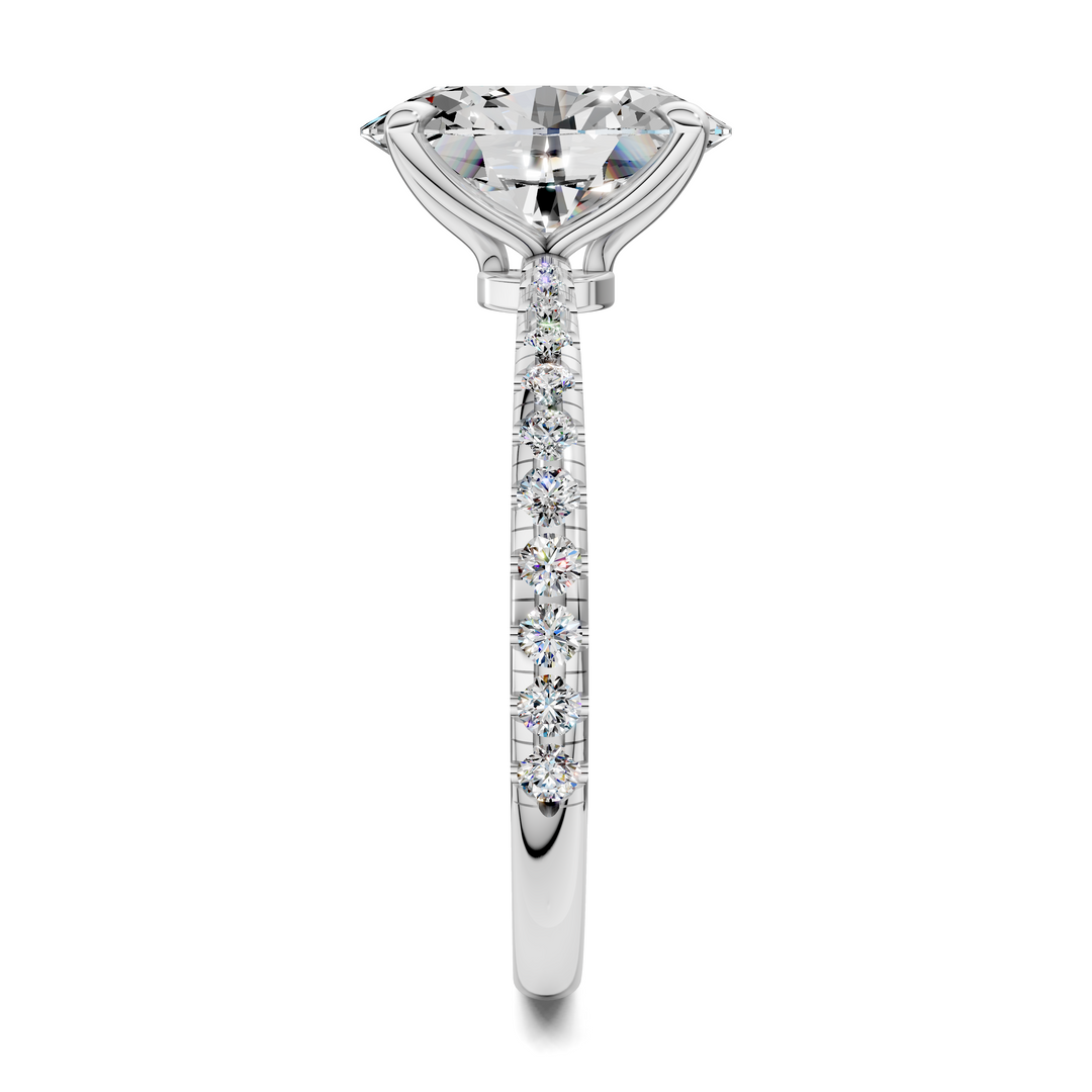 Connie Floral Basket Pavé Ring
