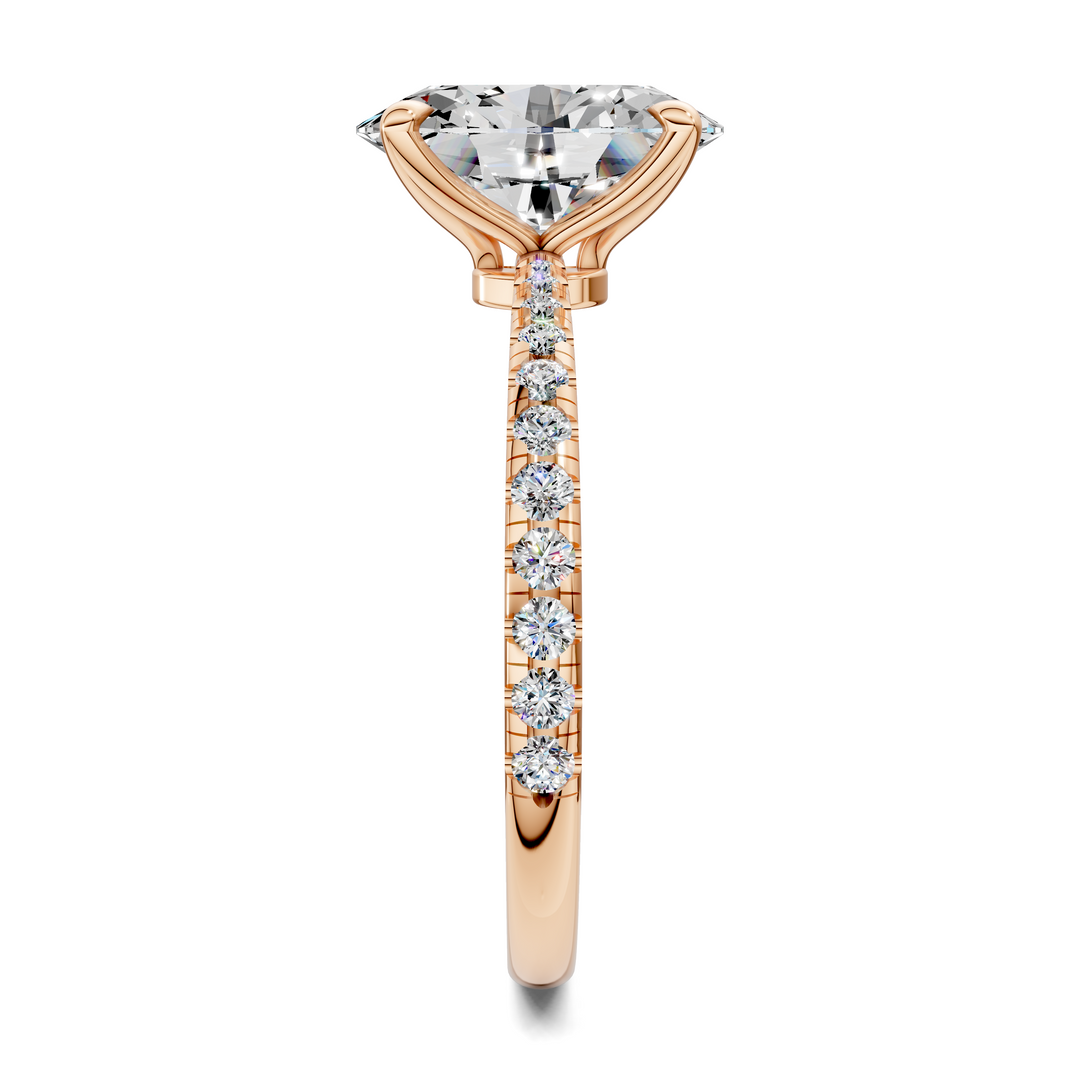 Connie Floral Basket Pavé Ring