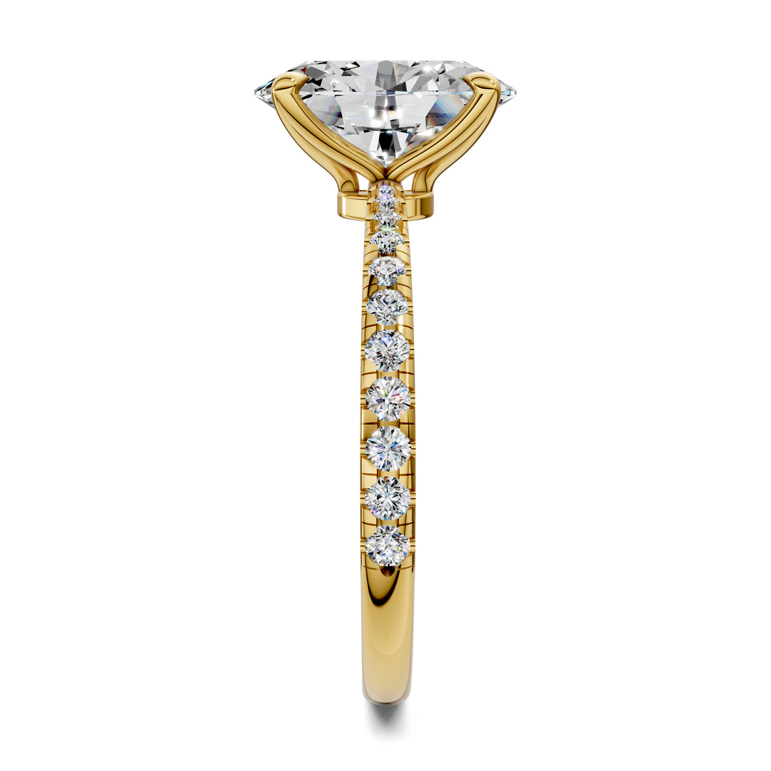 Connie Floral Basket Pavé Ring