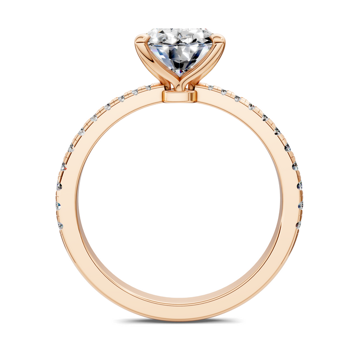 Connie Floral Basket Pavé Ring