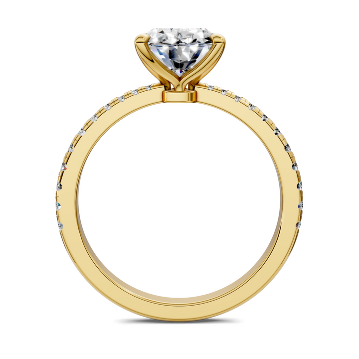 Connie Floral Basket Pavé Ring Setting