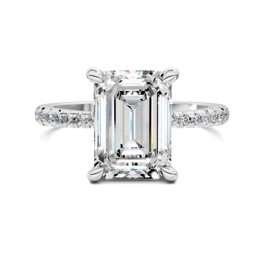 Connie Floral Basket Pavé Ring Setting