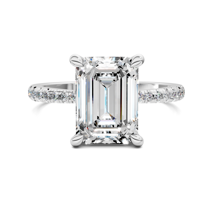 Connie Floral Basket Pavé Ring Setting