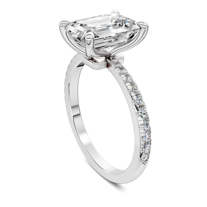 Connie Floral Basket Pavé Ring Setting