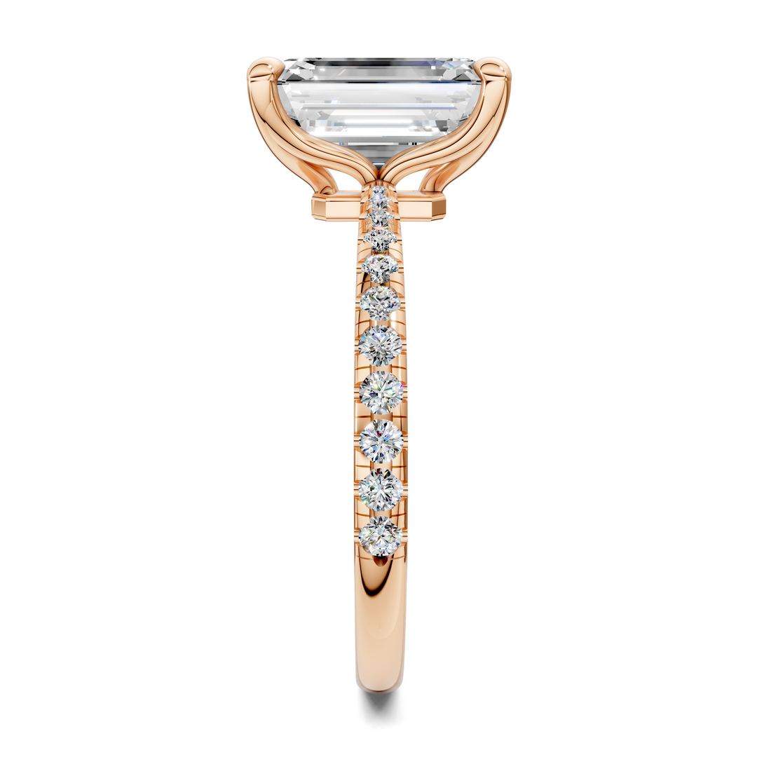 Connie Floral Basket Pavé Ring
