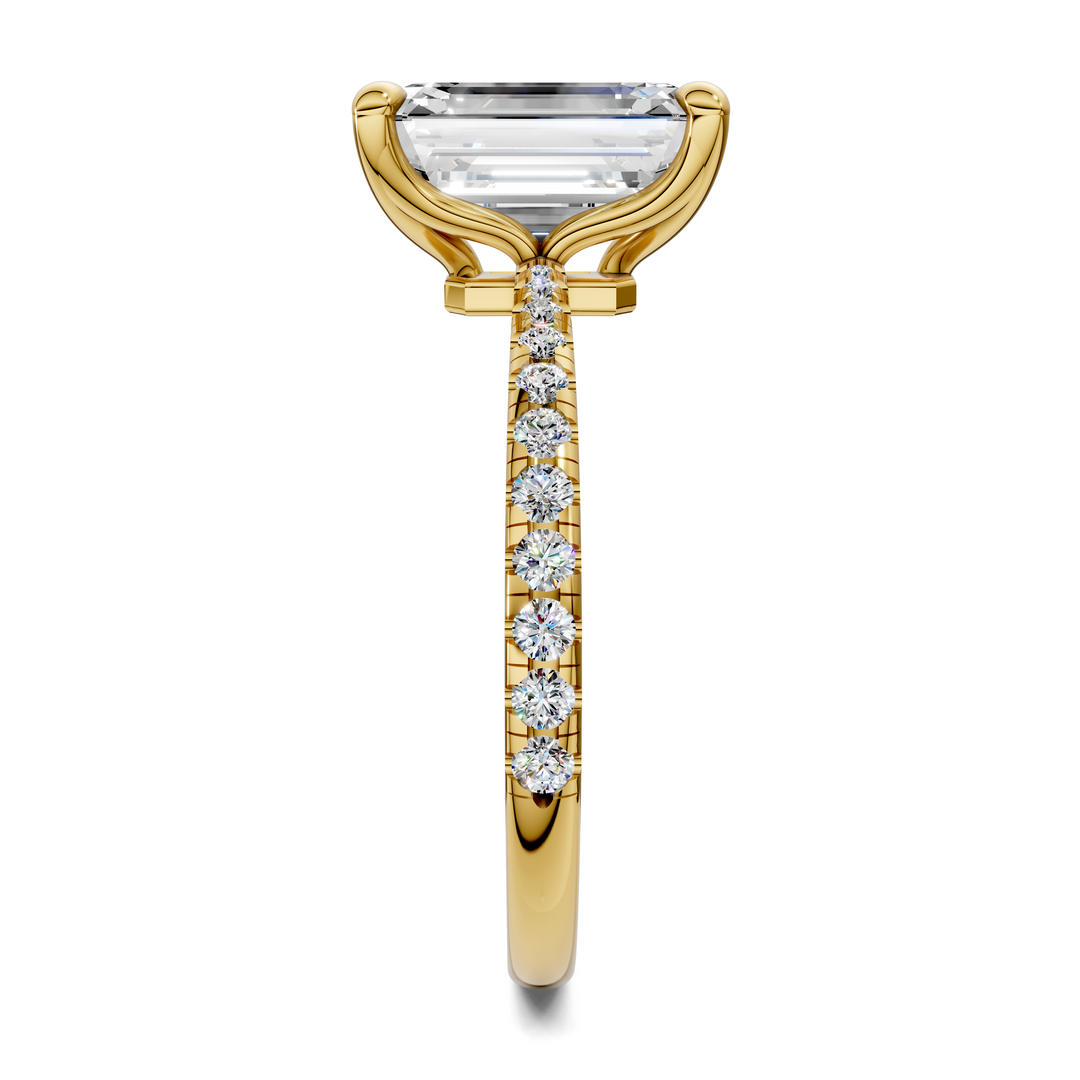 Connie Floral Basket Pavé Ring