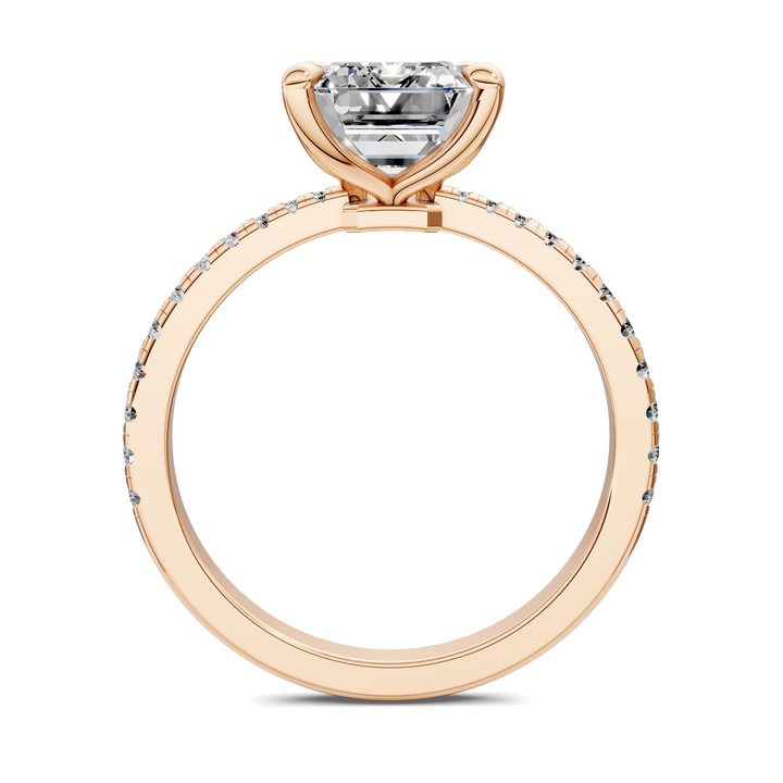 Connie Floral Basket Pavé Ring Setting