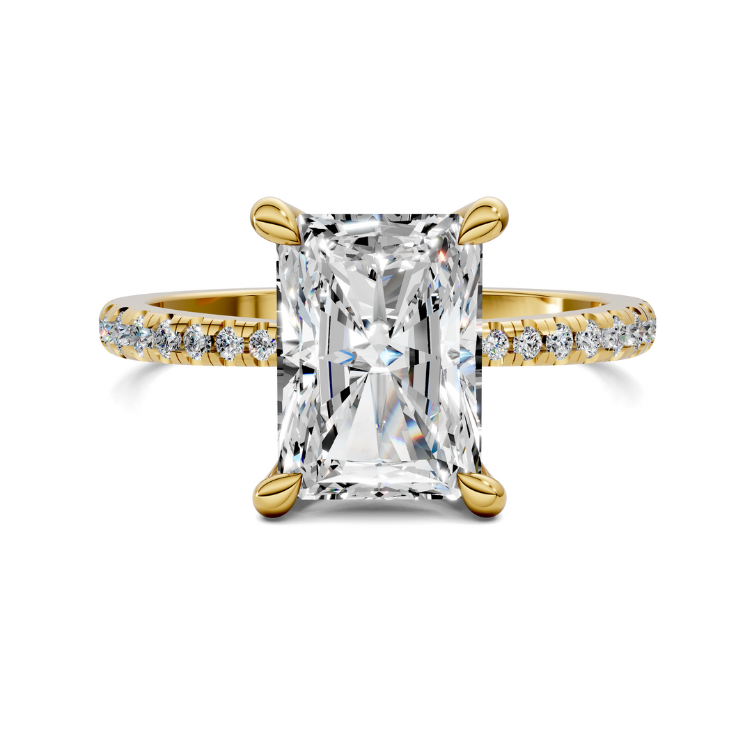 Connie Floral Basket Pavé Ring Setting