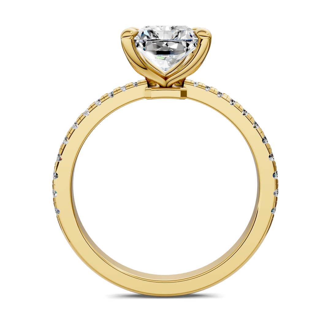 Connie Floral Basket Pavé Ring Setting