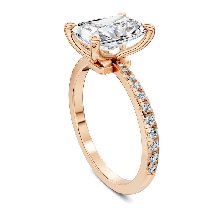 Connie Floral Basket Pavé Ring Setting