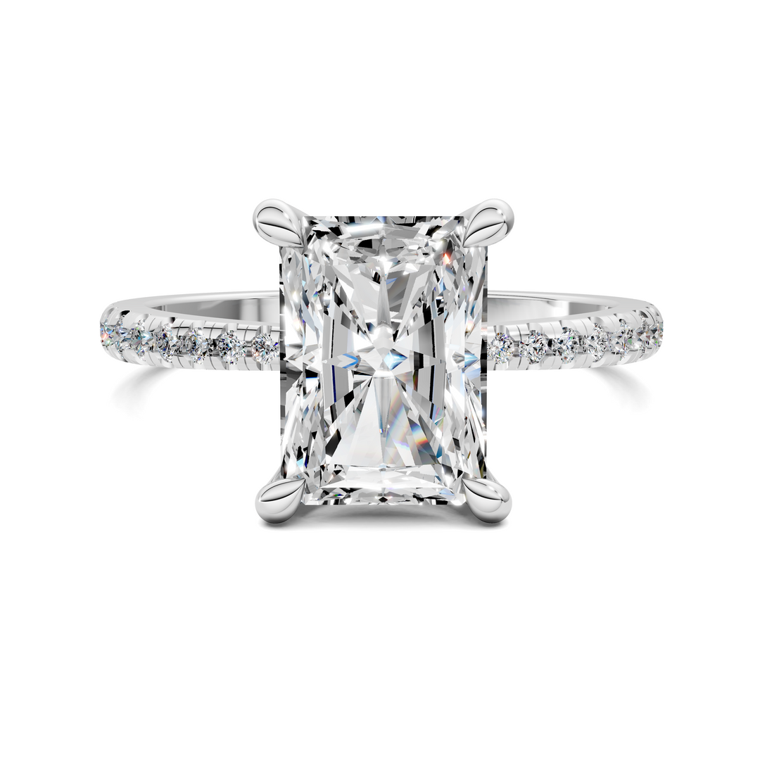 Connie Floral Basket Pavé Ring