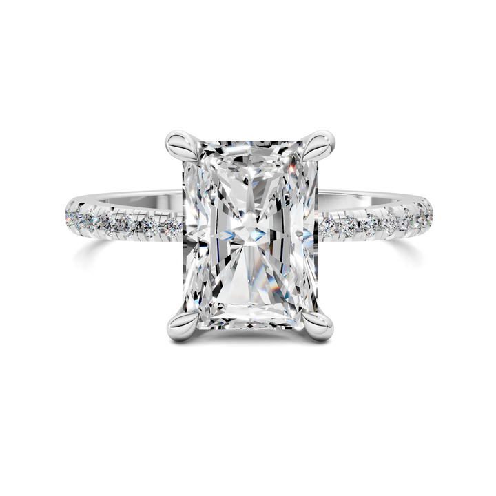 Connie Floral Basket Pavé Ring