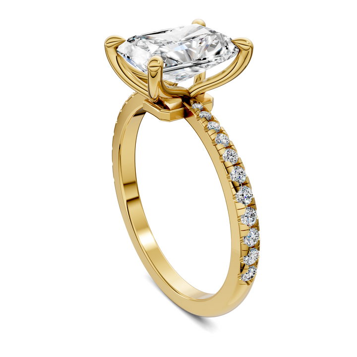 Connie Floral Basket Pavé Ring