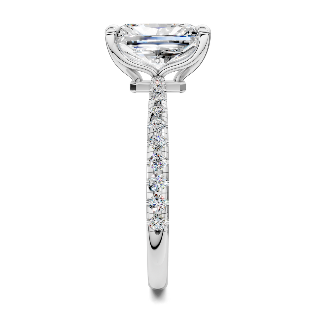 Connie Floral Basket Pavé Ring