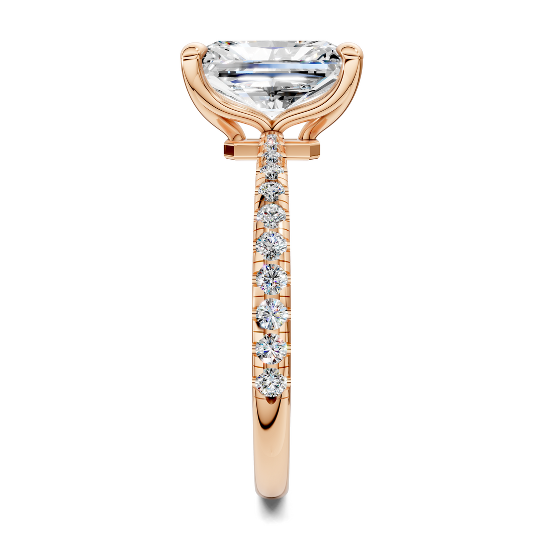 Connie Floral Basket Pavé Ring