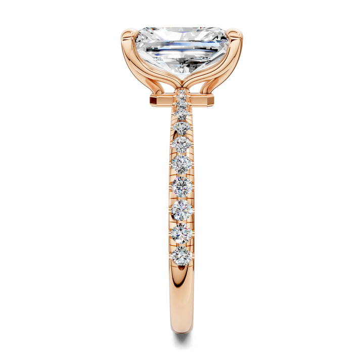 Connie Floral Basket Pavé Ring