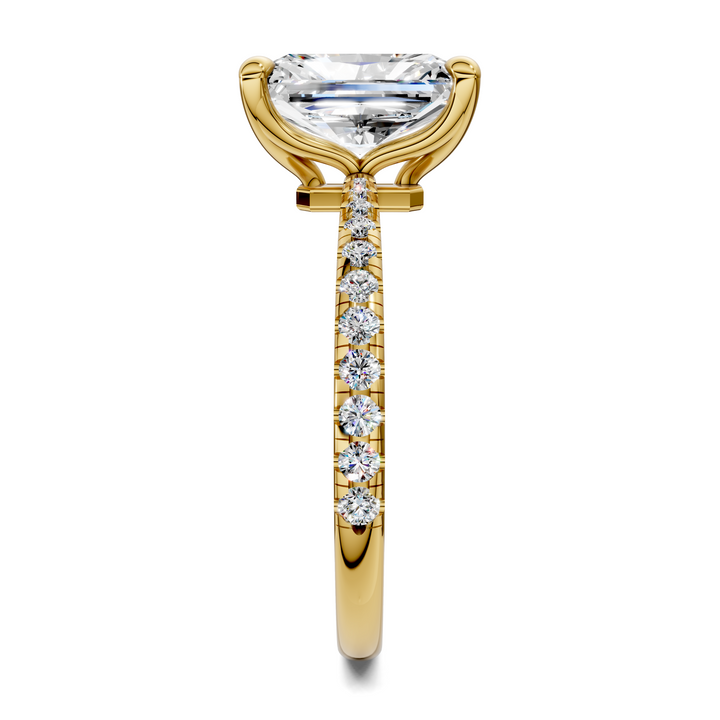 Connie Floral Basket Pavé Ring Setting