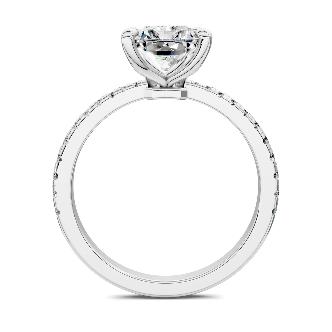 Connie Floral Basket Pavé Ring Setting