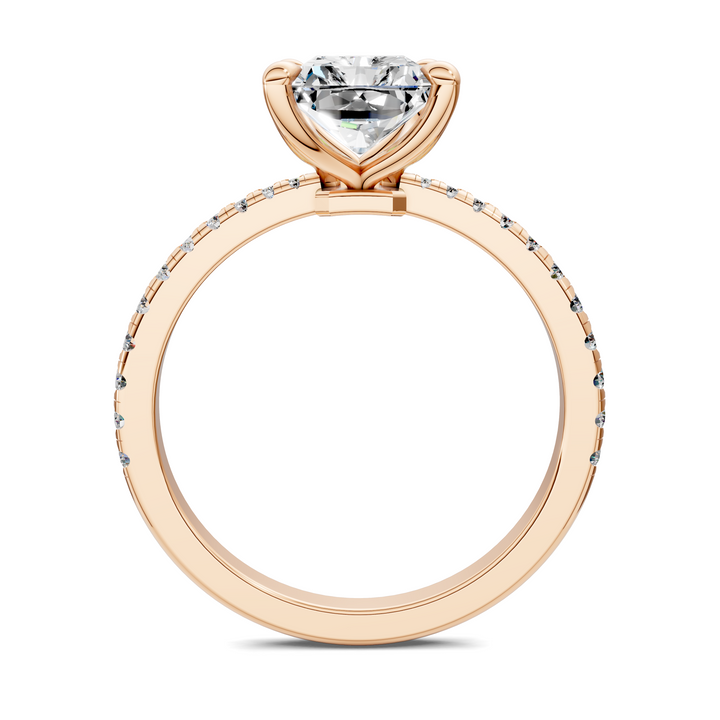 Connie Floral Basket Pavé Ring Setting