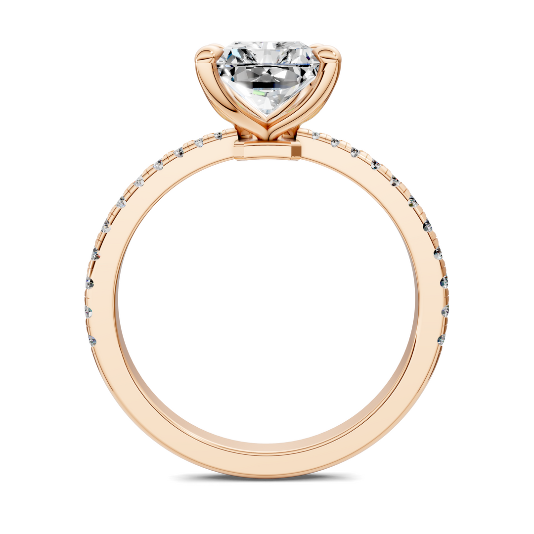Connie Floral Basket Pavé Ring