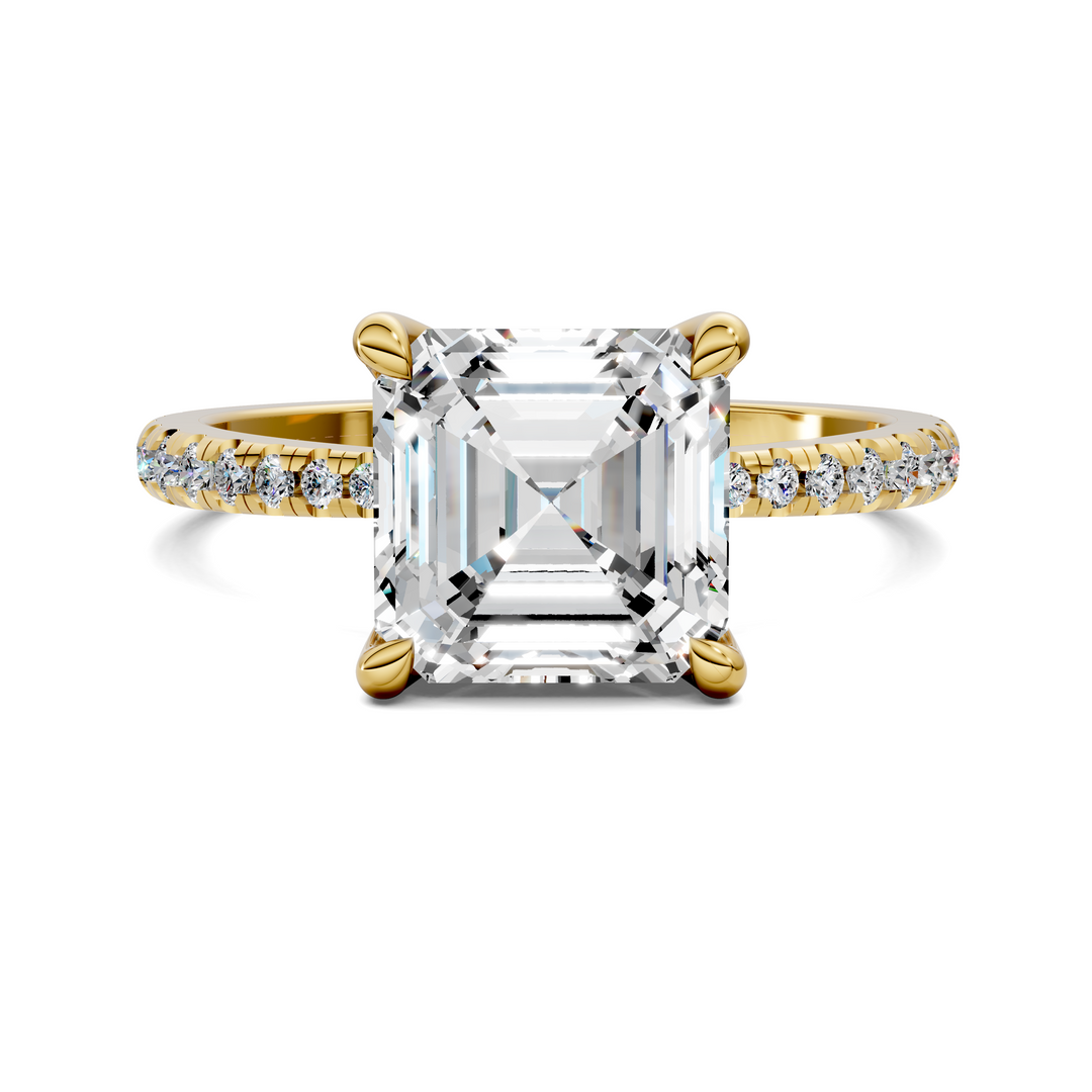 Connie Floral Basket Pavé Ring Setting