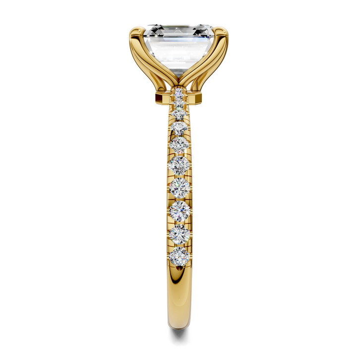 Connie Floral Basket Pavé Ring