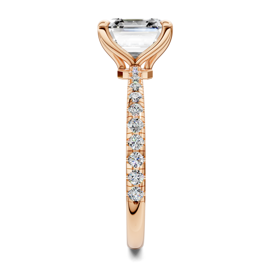 Connie Floral Basket Pavé Ring Setting