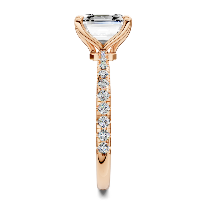 Connie Floral Basket Pavé Ring