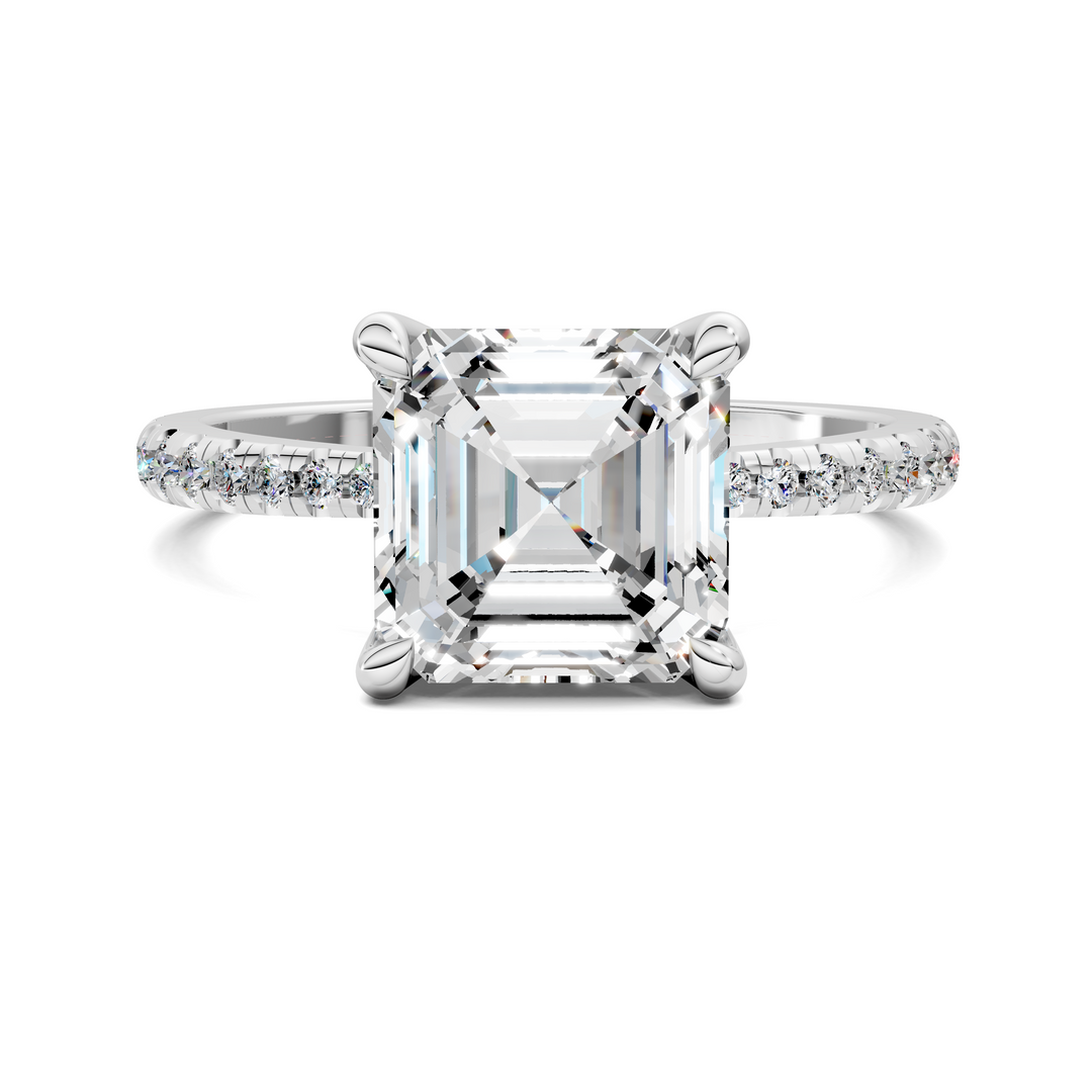 Connie Floral Basket Pavé Ring Setting