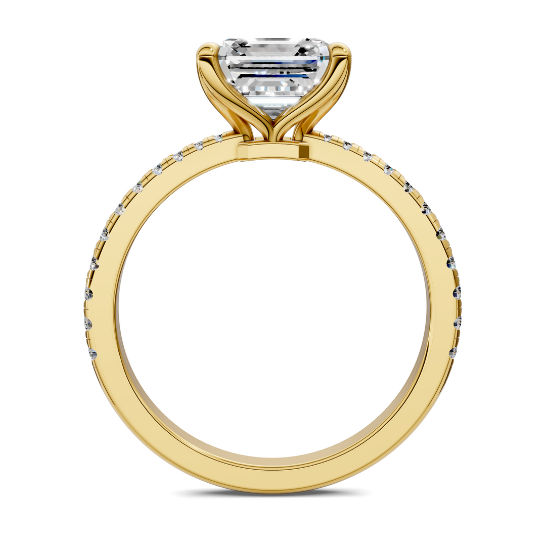 Connie Floral Basket Pavé Ring