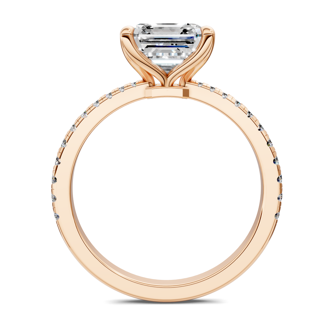 Connie Floral Basket Pavé Ring Setting