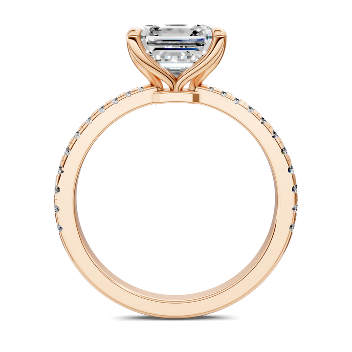 Connie Floral Basket Pavé Ring Setting