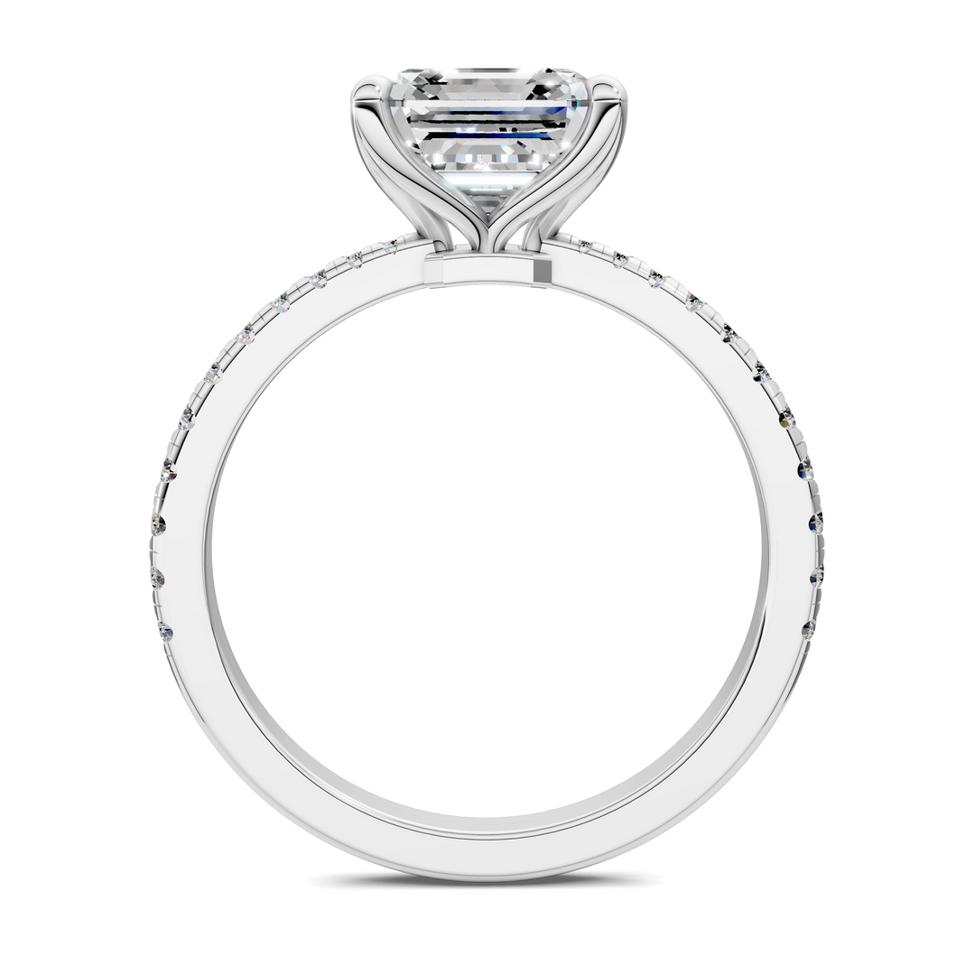 Connie Floral Basket Pavé Ring