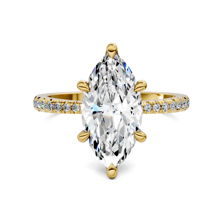 Connie Floral Basket Pavé Ring