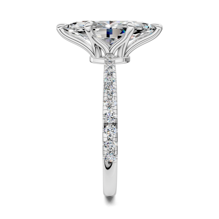 Connie Floral Basket Pavé Ring
