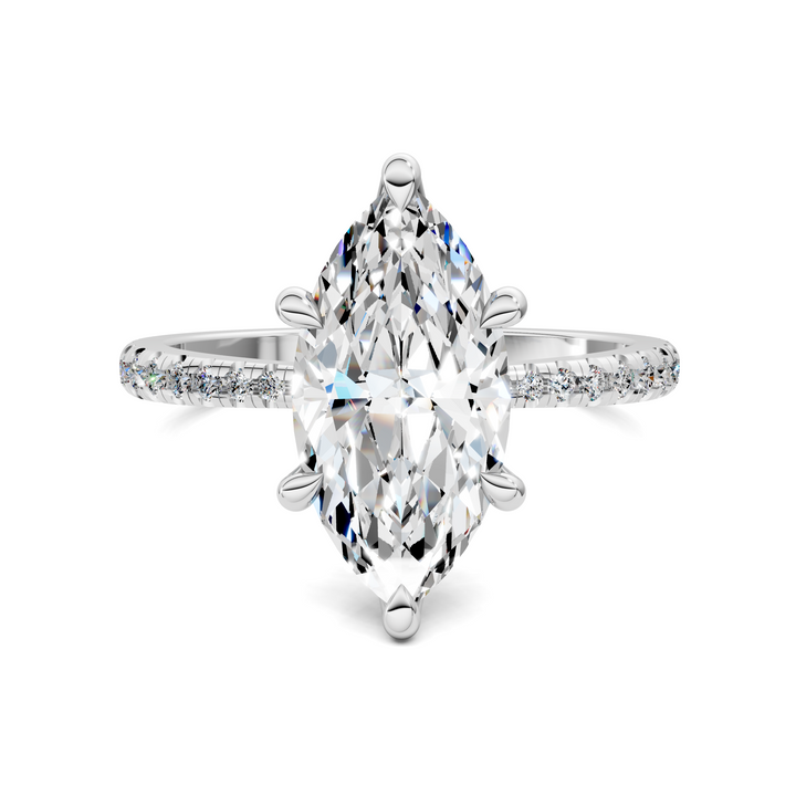 Connie Floral Basket Pavé Ring