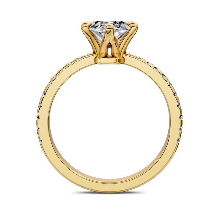 Connie Floral Basket Pavé Ring