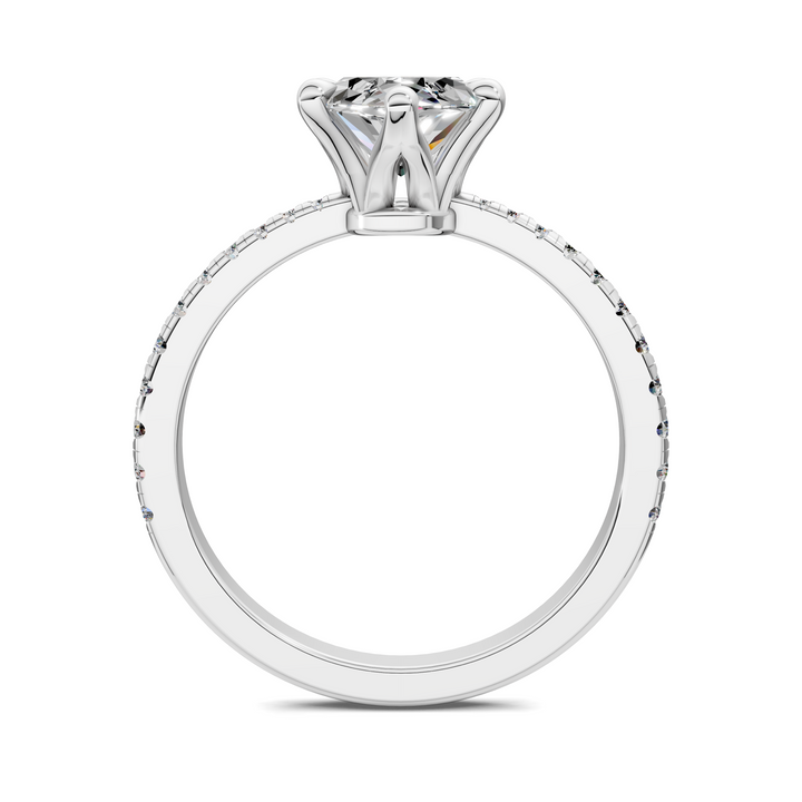 Connie Floral Basket Pavé Ring