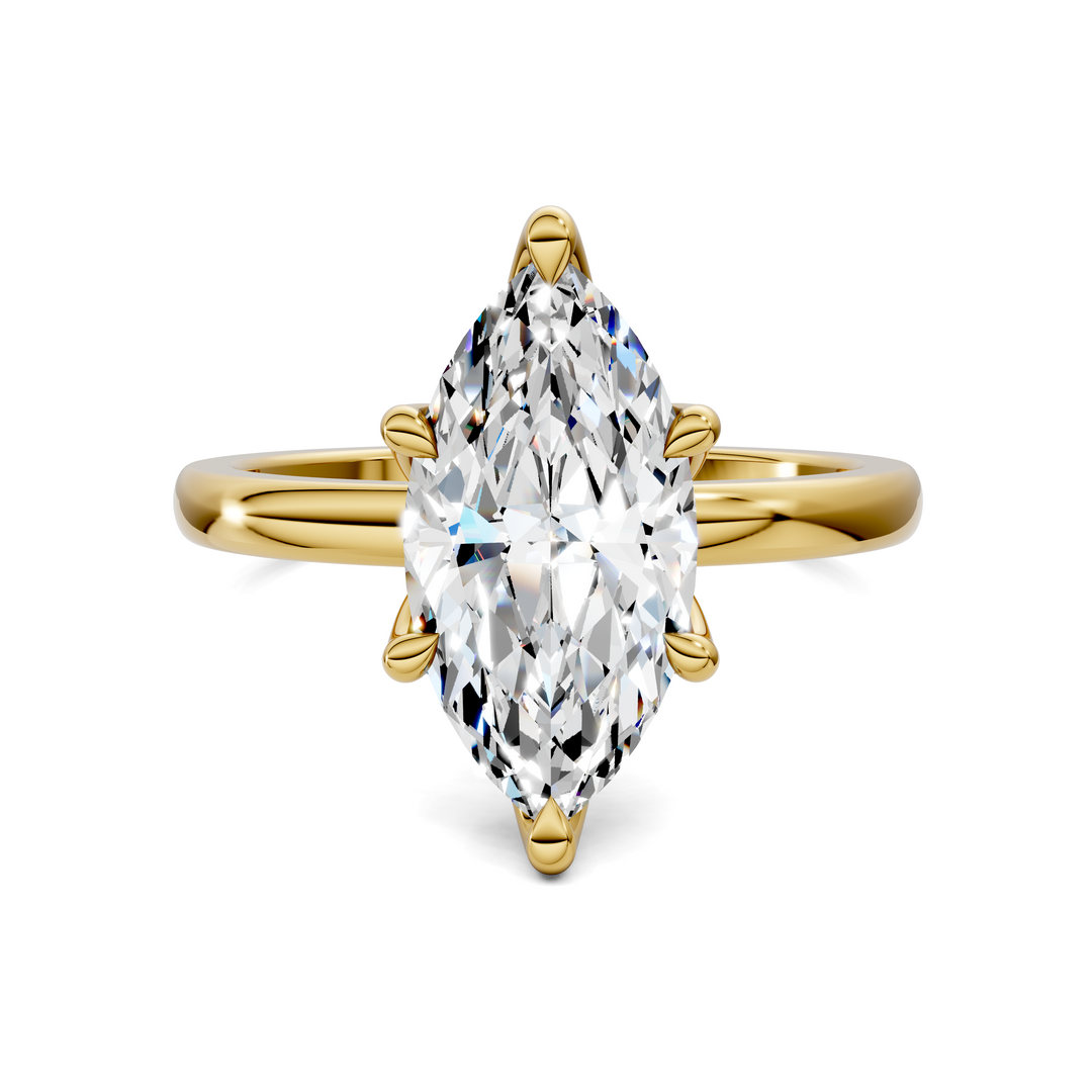 Rita Floral Basket Hidden Halo Ring Setting